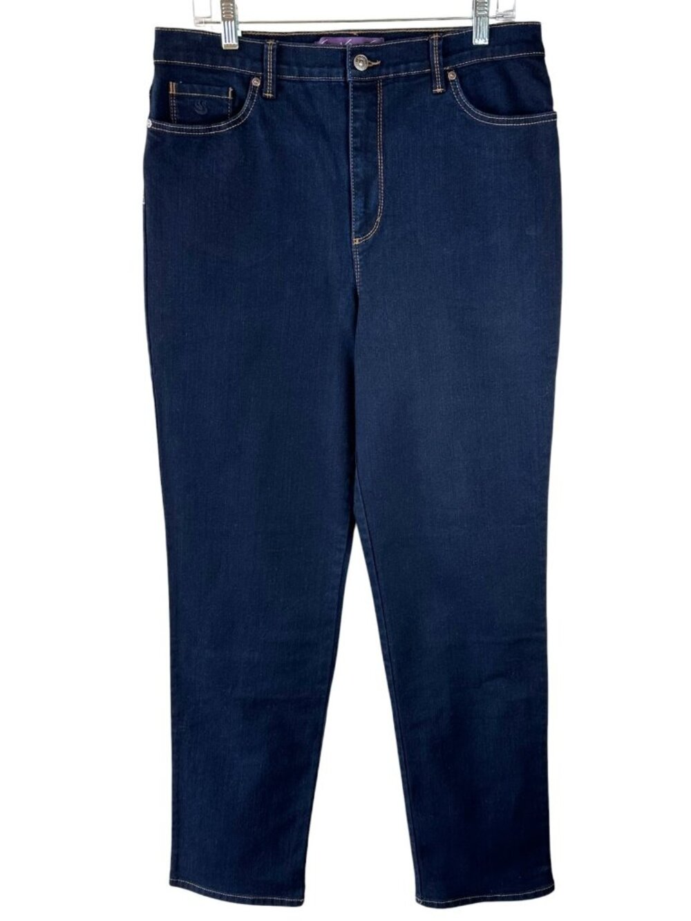 NWT Gloria Vanderbilt Amanda Jeans Women’s 14L Long Dark Wash Tapered